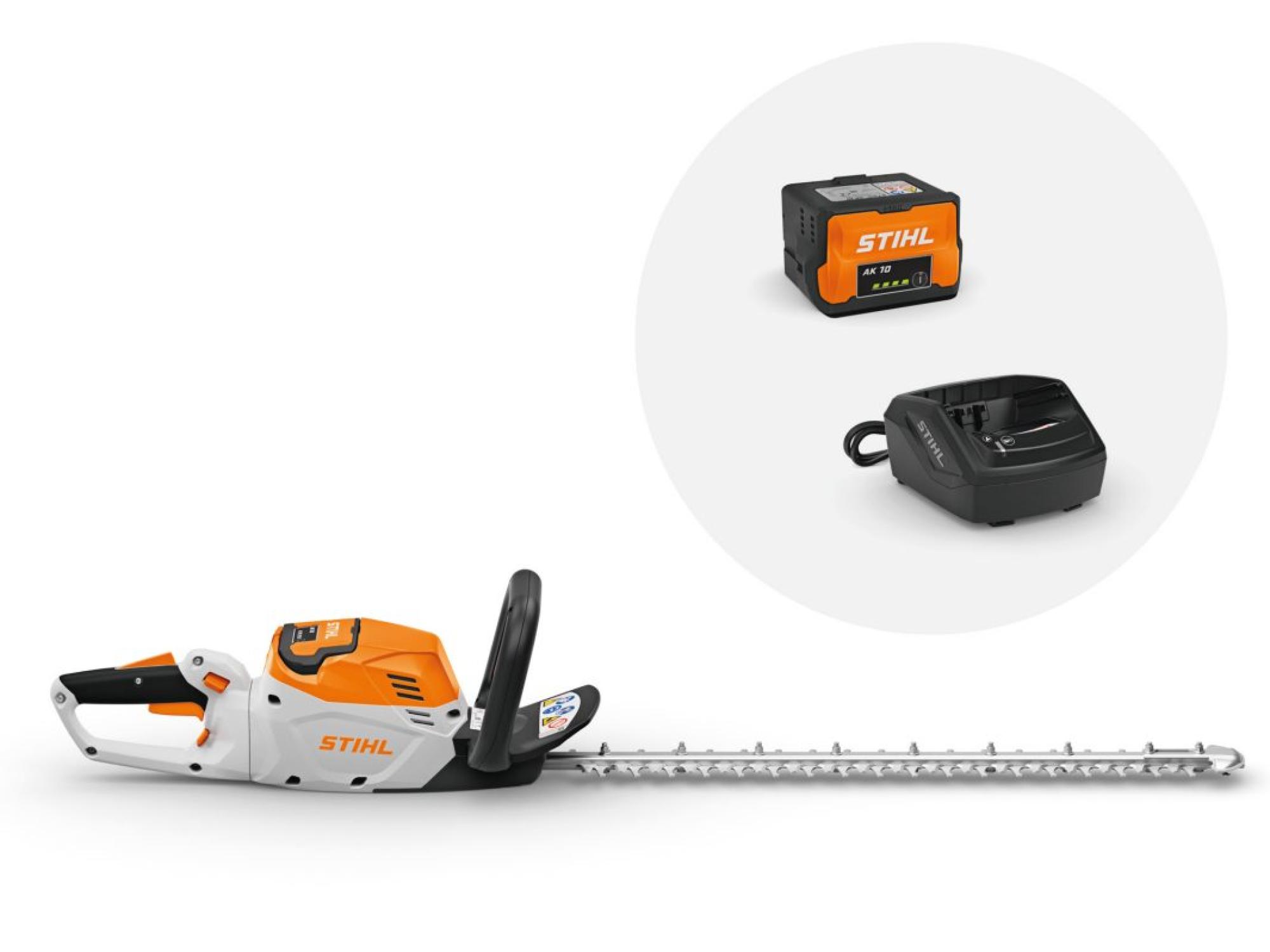 STIHL HSA 60 Akkumulátoros sövényvágó (AK 10 akkumulátorral és AL 101 töltővel)