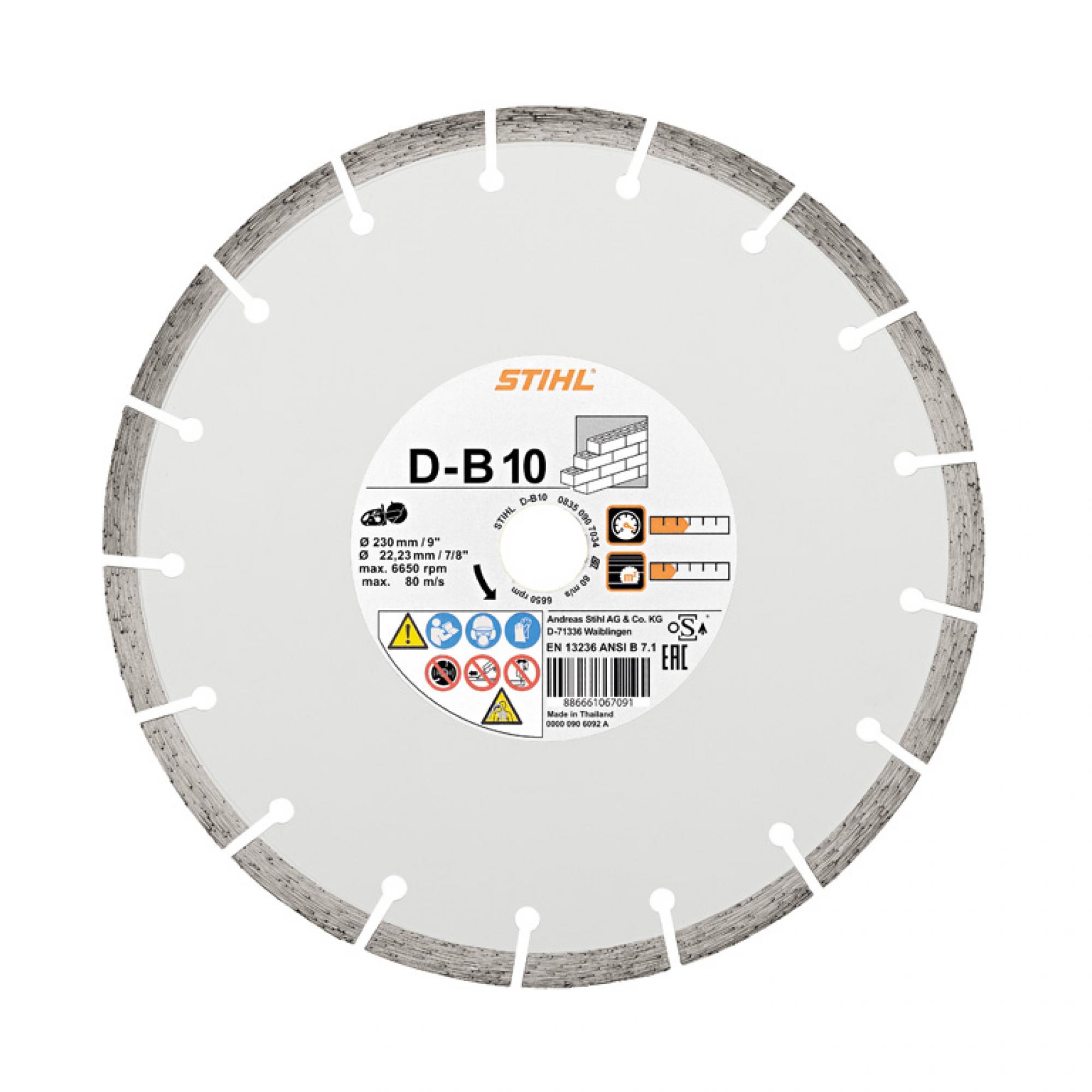 GYÉMÁNT VÁGÓTÁRCSA D-B10 230 betonhoz 230mm