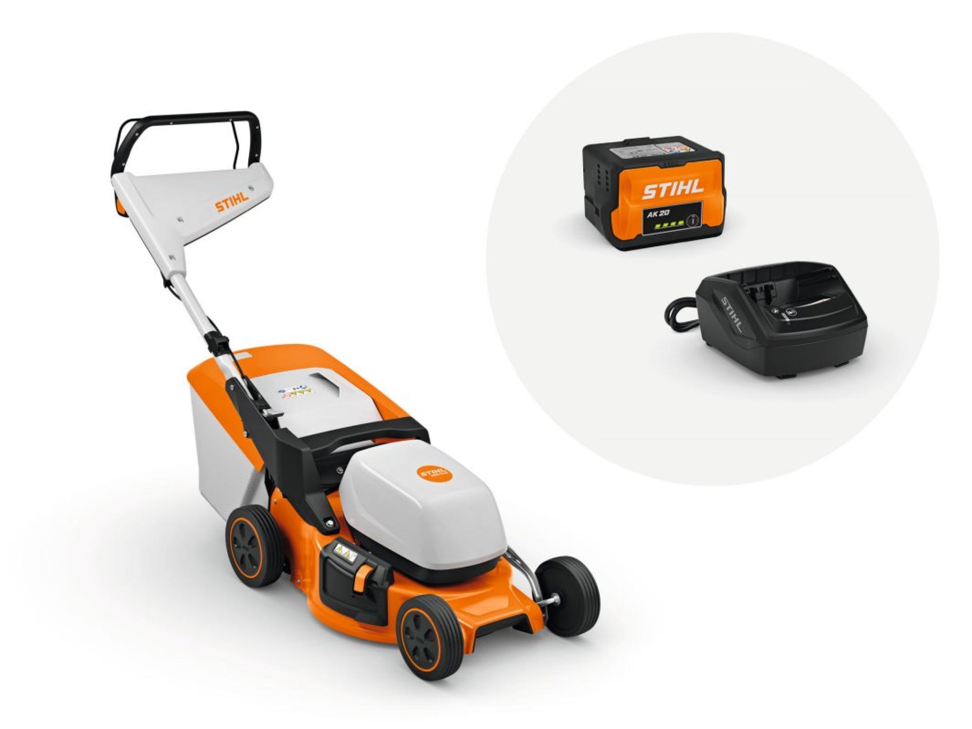 STIHL RMA 248.3 Akkumulátoros fűnyíró (AK 20 akkuval és AL 101 töltővel)